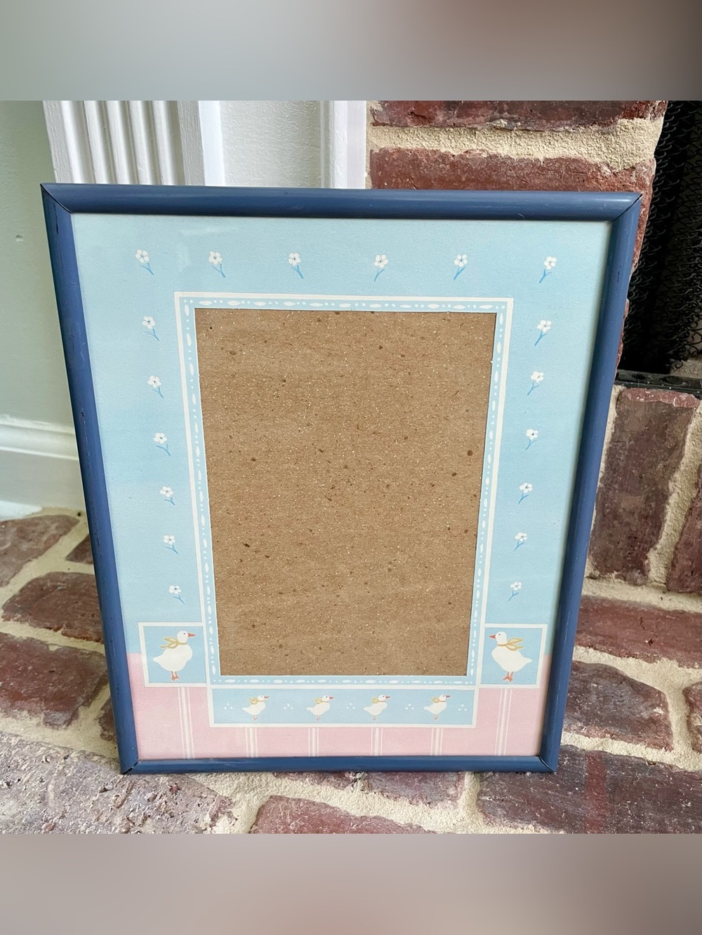Vintage Goose/Duck Nursery Picture Frame- Pastel Baby Room Decor- 10x8